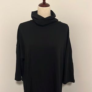 ASOS Black cowl turtle neck dress